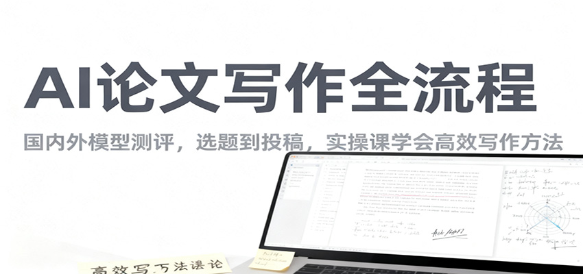 AI论文写作全流程，国内外模型测评，选题到投稿，实操课学高效写作方法-白马联创