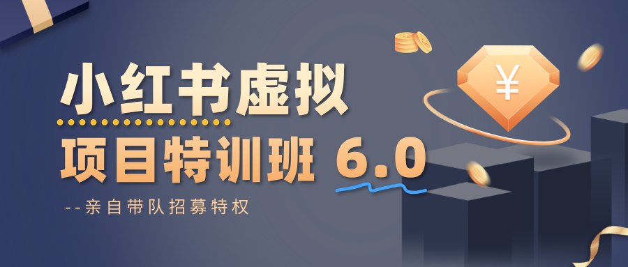 小红书虚拟项目特训班6.0 ，养号/选品/自动发货/爆款笔记(含40节视频课)-白马联创